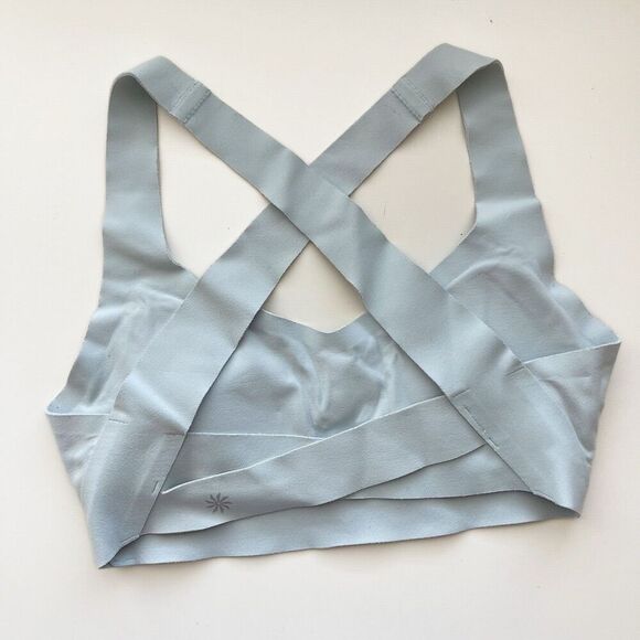Athleta Sports Bra XS Pirouette A-C Criss Cross Strappy Seamless Light Support - Picture 12 of 12